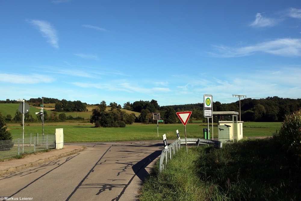 Haltestelle: Jahnhöhe, Washofstr. Bushäuschen