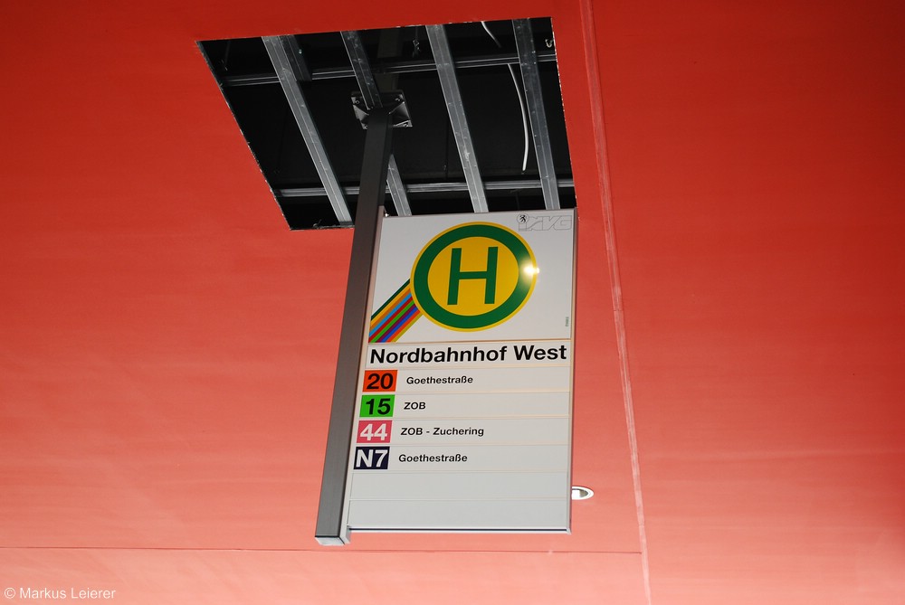 Haltestelle: Nordbahnhof West