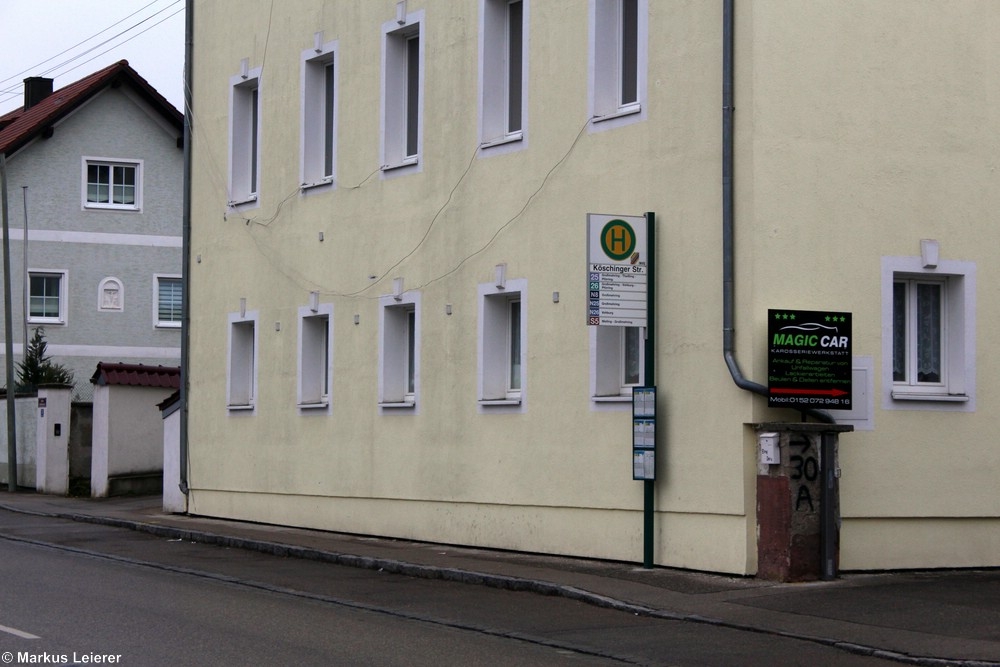 Haltestelle: Großmehring, Köschinger Straße