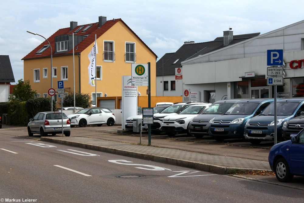 Haltestelle: Weicheringer Straße