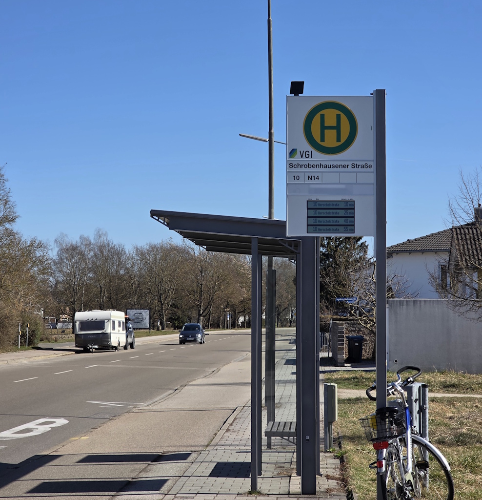 Haltestelle: Schrobenhausener Straße
