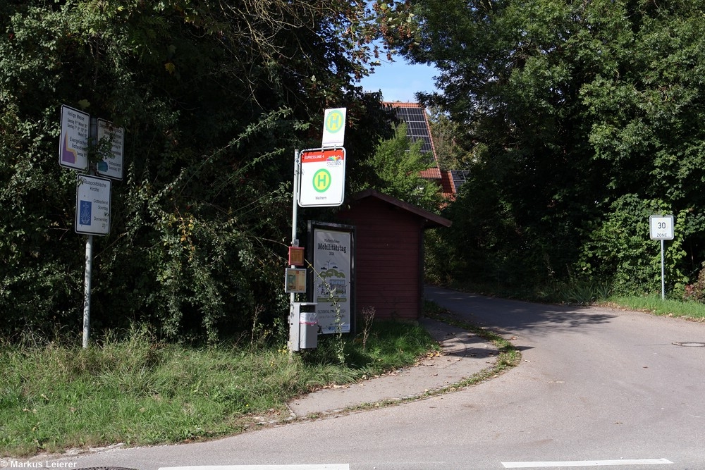 Haltestelle: Weihern, Weihern (RBA, Stadtbus) / Weihern, SB-Halt / Abzweigung Dr.-Eisenmann-Str. (Schwarz)