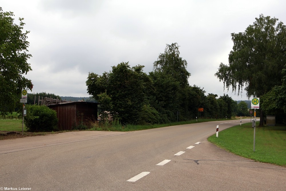 Haltestelle: Aresing, Firma Bauer