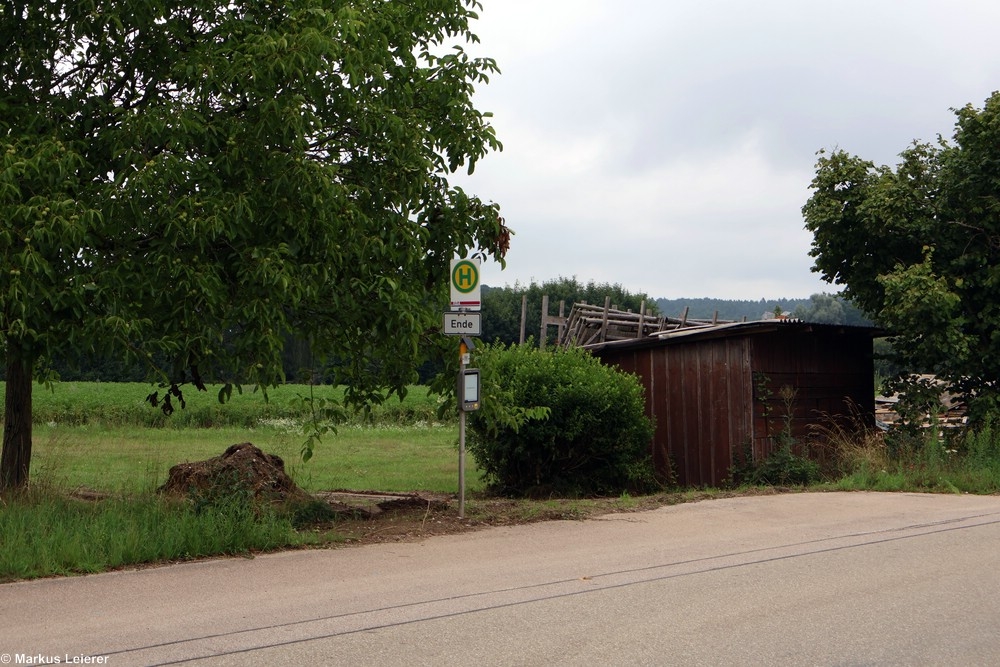 Haltestelle: Aresing, Firma Bauer