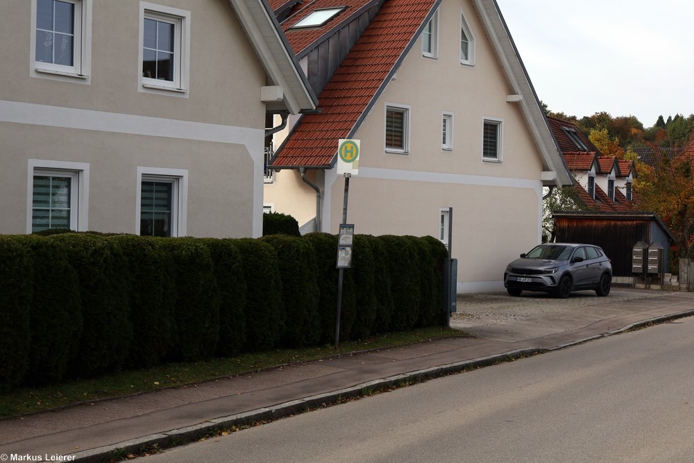 Haltestelle:  	 Gosseltshausen, Abzweigung Kirche (VGI), Gosseltshausen, Spielplatz (Bürgerbus)