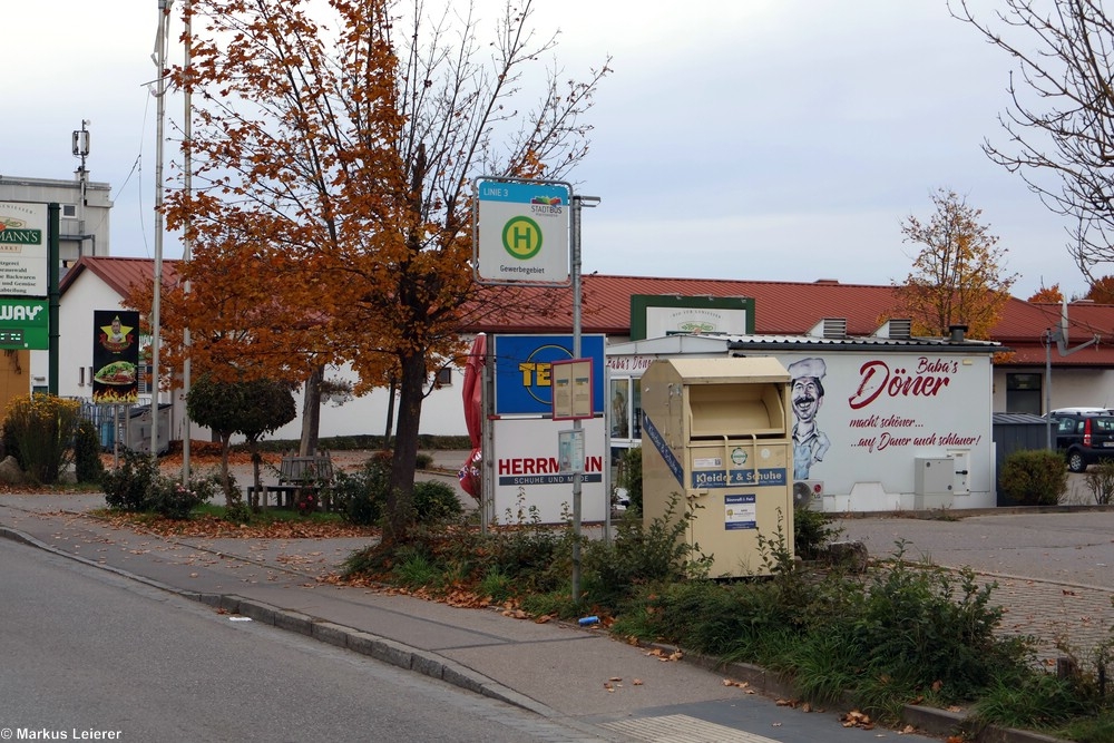 Haltestelle: Pfaffenhofen, Gewerbegebiet